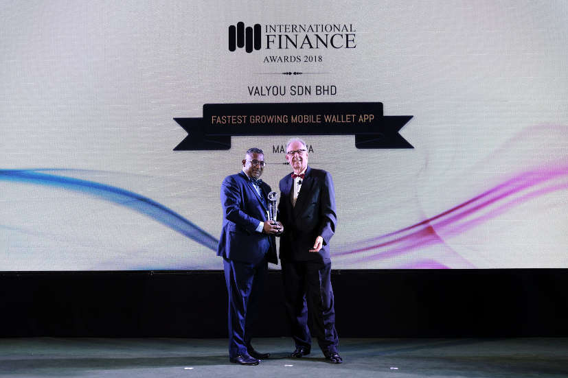 International Finance Awards, fastest growing mobile wallet app, Malaysia, Valyou, Grand Hyatt Erawan, Bangkok